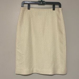 TAHARI Midi Skirt Formal Dress Skirt Pencil Glitter Knit Design - Size 6